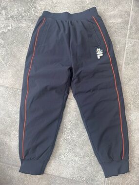 FILA KIDS down snow pants navy blue sweatpants size 120 5Y 6Y NWT